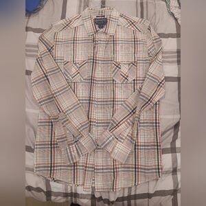 Men's Multi-Color Plaid Button-Up Shirt